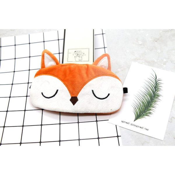 Söt Fox Novitet Cartoon Djur Sov Mask Ögon Skydd Co