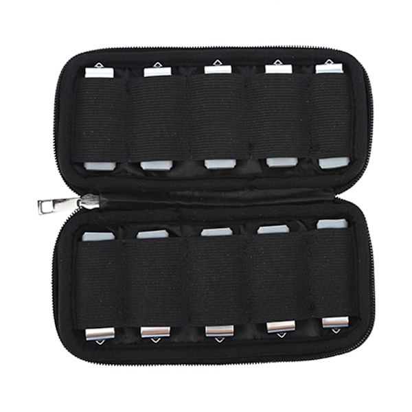 /#/Waterproof USB stick storage bag 10 compartments/#/