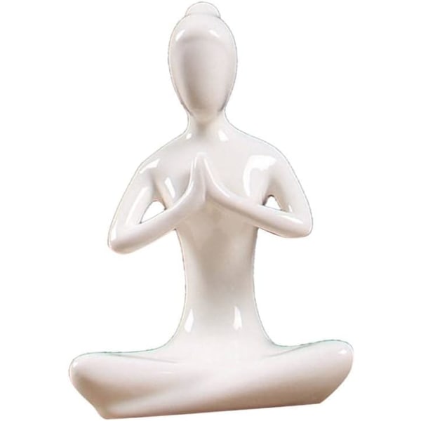 Zen Skulptur Figur Yoga Tænker Have Ornament Statue Hjem C