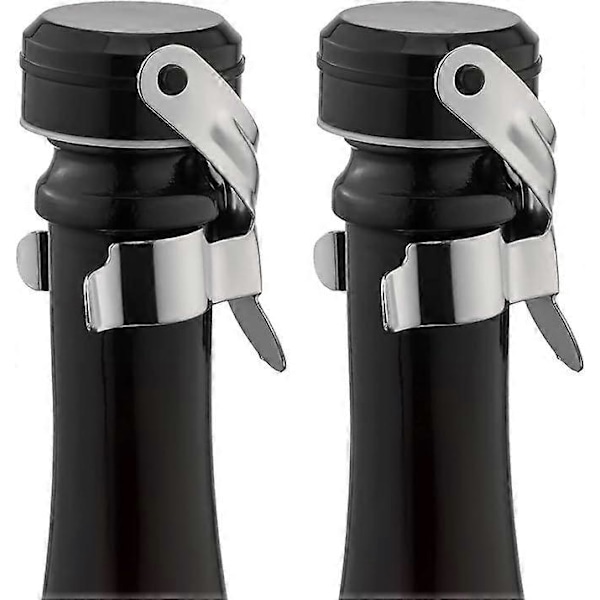 Flaskpropp rostfritt stål vin rödvinspropp flaskkork rödvin flaskpropp, 2 stycken