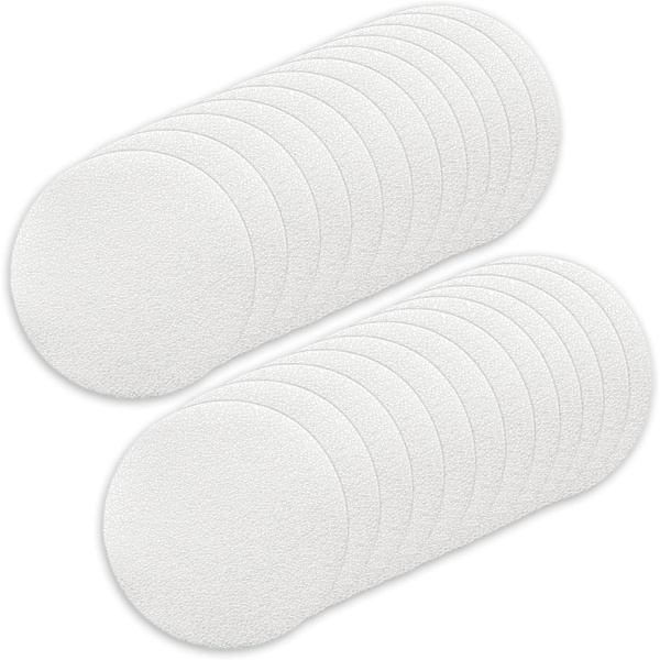 24 stk. Anti-Slip Bruse- og Badekar-Øjer, Bruselister Transparent