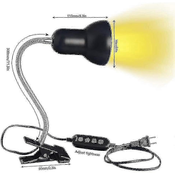Led Uva Uvb Pærer, Reptil Lampe Opvarmet Landskildpadde Lampe Med Lang Base Til Reptiler Og Padder [Energiklasse A +] A yu
