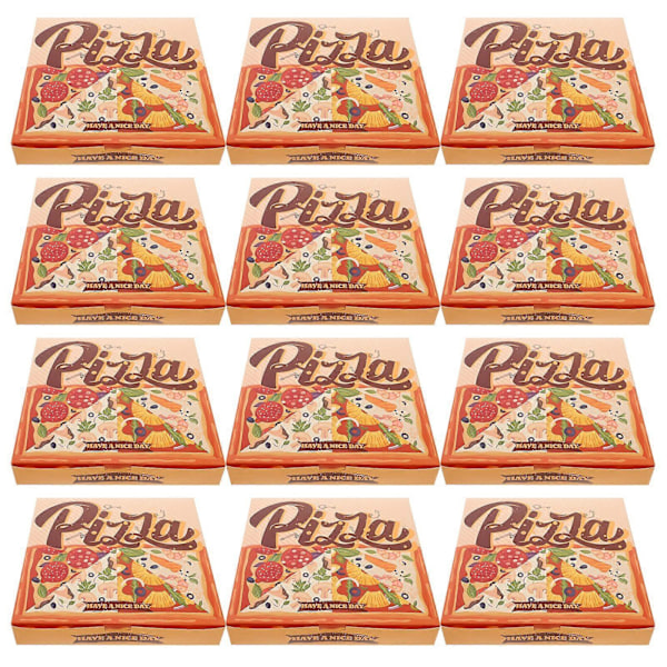 40 st Pizzaförpackningar Pizza Takeaway Lådor Pizzaförvaringslådor i Papper