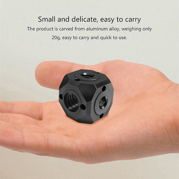 Metall Universal 1/4 Adapter Roterbar 3/8 Skruv Fotografering Mikrofonadapter