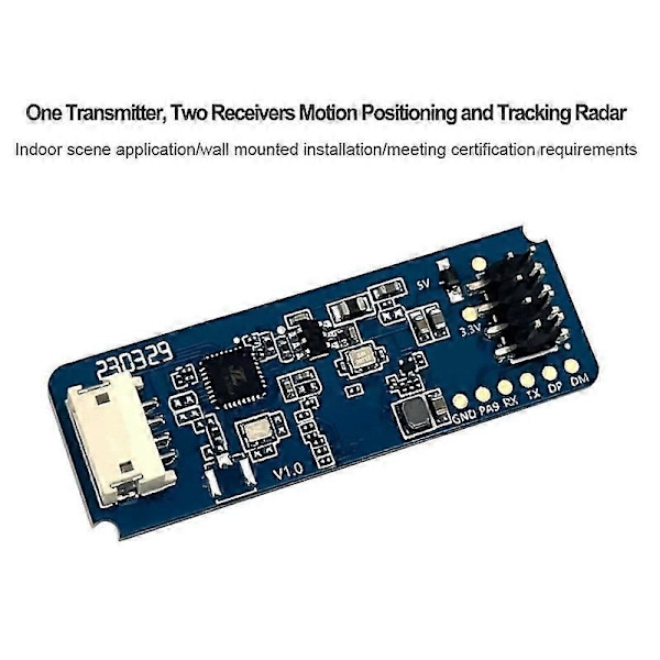 HLK-LD2450 24G Smart Home Våg Mänsklig Kropp Rörelse Målspårning Radar Sensor Modul Testavstånd Vinkel Hastighet
