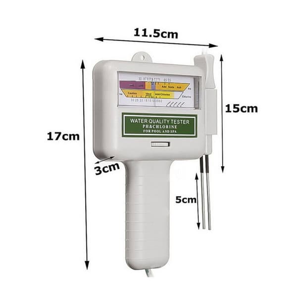/#/Badtermometer Elektronisk vandtester til klor og pH-værdi pool/#/