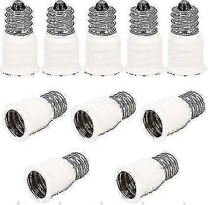 10 stk. E12 Adapter E12 Til E14 Lampebase Adapter Konverter, E12 Til E14 Lampebase Adapter For Glødelamper