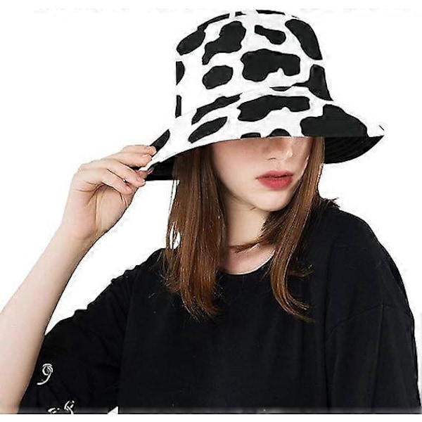 Tie Dye Bøttehatt, Morsom Strand Solhatt Fiskerhatt Dobbel Side