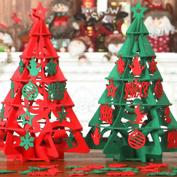 Julgran i filt, DIY Julgran Filt Julgran Filt
