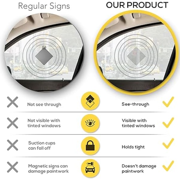 Baby On Board -merkki autoon - Ihanteelliset tarrat - 1 pakkaus, 5\" x 5\" -
