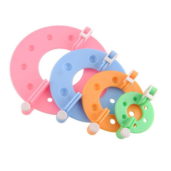 /#/8Pcs Set Pompom Maker Tools Pompom Making Kit DIY Knitting Tool with Scissors 4 Sizes/#/