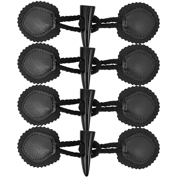 4 Par Kneppeknapper Klesknapper i Lær Retro Klesknapper Kåpeknapper