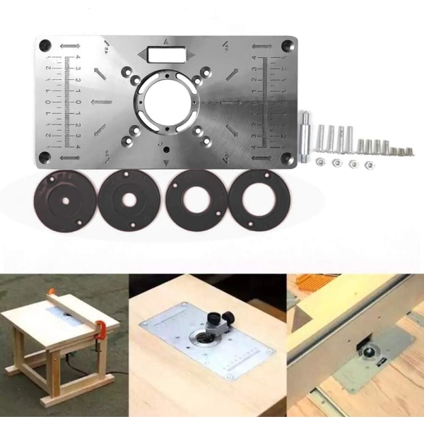 *Insats Platta Fräs Router Fräs Bord Insats Platta Bänkar Bord*
