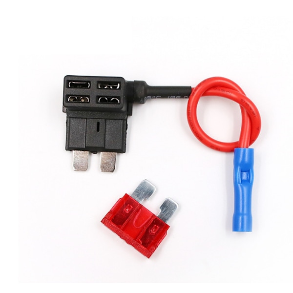 #4 stk. Små Add-A-Circuit Bil Sikringsholdere 12V 24V Bladsikring Holder Adapter ACS Add A Circuit Sikringsaftapning Piggy Back med 20A Sikring#