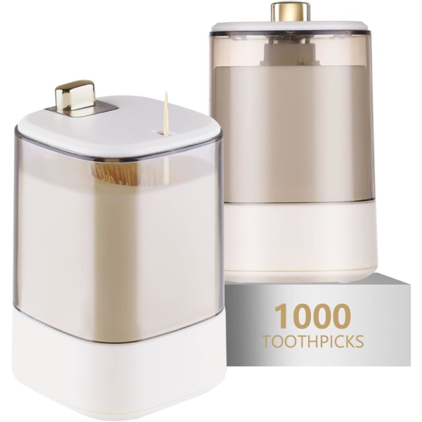 (A-WHITE*2) Tandpepparkhållare Dispenser——2 st Pop-Up Automatisk