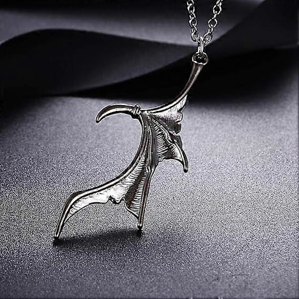 Siipikaulakoru naisille miehille viehätys Matching Demon Dragon Wing Love