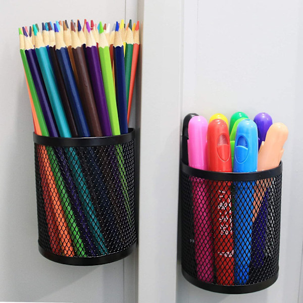 #Pen etui magnetisk penneholder metal mesh rustfrit stål pen kurv#