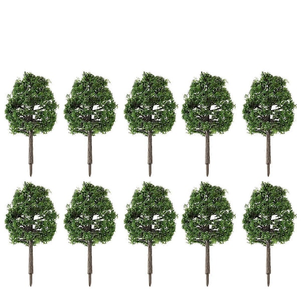 Winomo 20 stk. 9 cm Landskabsmodel Træ Simulationstræ (Mørkegrøn)