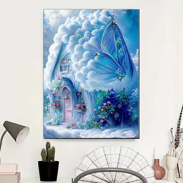 #30x40cm Aikuisten ja Lasten 5D DIY Timanttimaalaussetti - Unelmoiva W#