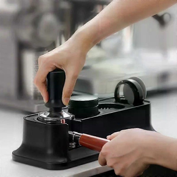 51-58mm Espresso Tamperstation, Justerbar ABS Kaffe Tamperhållare, Universell Kaffe Tamperstation för Barista Tillbehörsförvaring