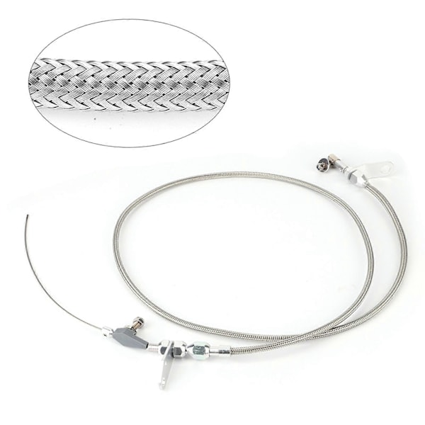 Transmission Kickdown Kabel Kit Rustfrit Stål Flettet Kick Down Detent Passer til Chrysler 904