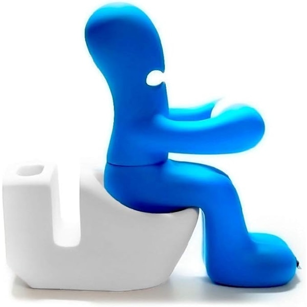 (blå) Kontorrekvisita - morsom tape dispenser - holder - morsom og c
