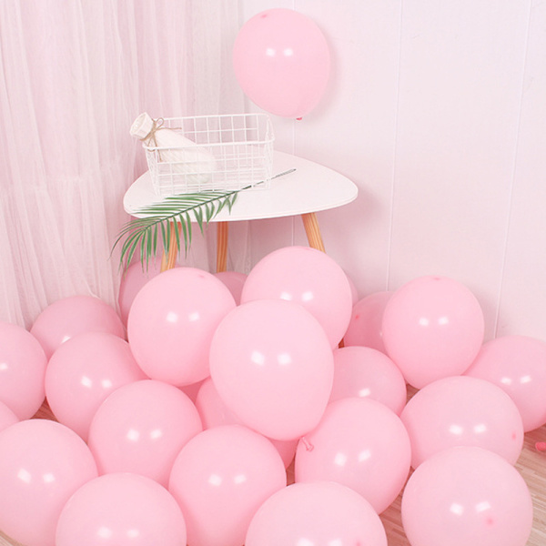 #Rosa ballonger 100 Flerfärgade ballonger Slumpmässiga färger Matta latexballonger Födelsedagsprydnader Ballonger Baby Shower Dekorationer Bröllopsdekorationer#