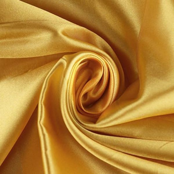 /#/10 st 17*275cm Guld Satin Stolsöverdrag Båge Band Bröllop Båge/#/