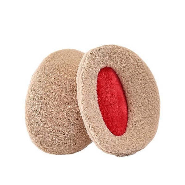 1 par strapless öronvärmare, öronmuffar, khakifärg