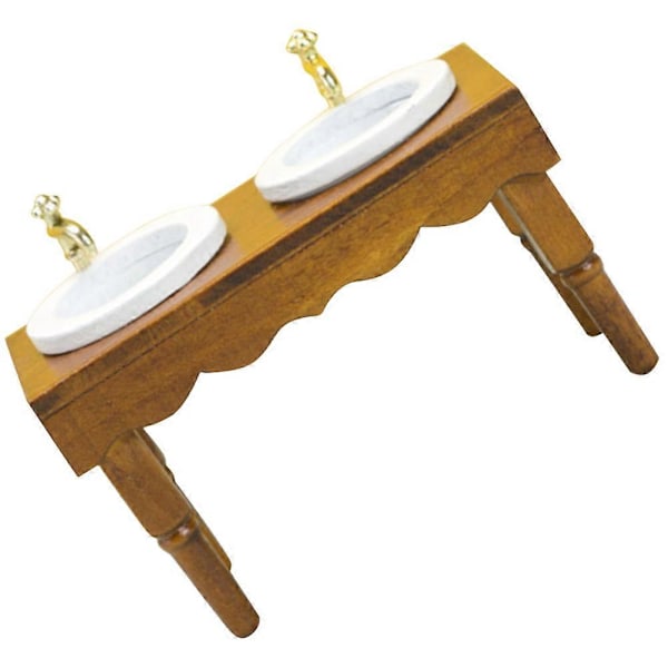Miniatyr Vask Servant Miniatyr Baderomsbord Dukkehus Baderomsvask Simuleringsvask