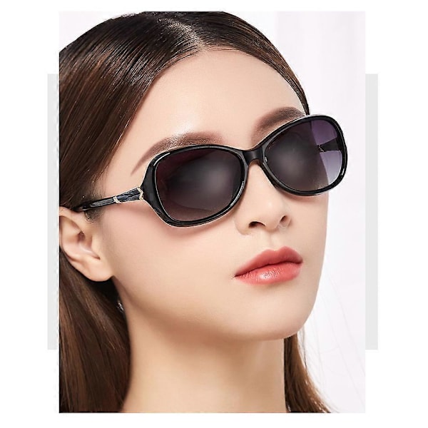 Oversized firkantede mode solbriller - gradient polariserede solbriller