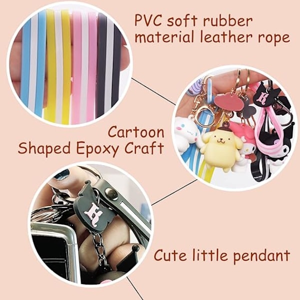 Lasten avaimenperä, 5 kpl piirretty avaimenperä, Cinnamoroll avaimenperä