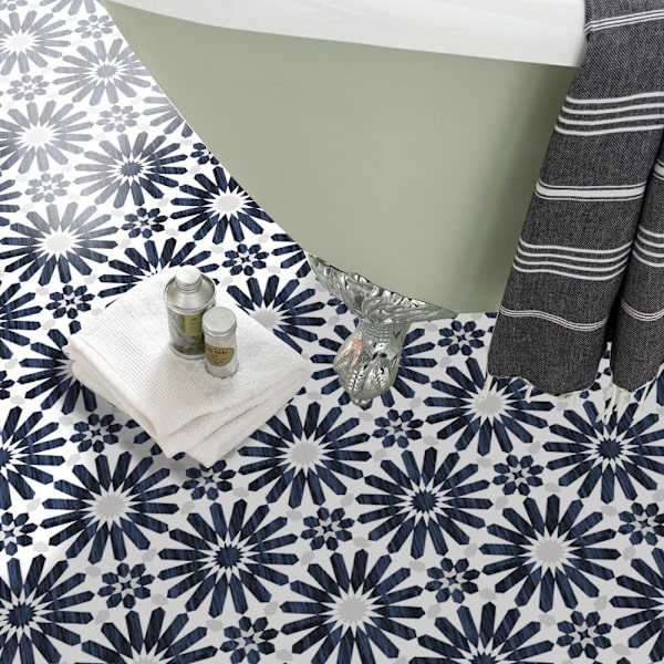 #Set med 2 20 * 300CMDIY Självhäftande PVC Självhäftande Golvplattor Vattentät Mönster Stil Golvplattor Färg för Kök Golv Badrum Vardagsrum#