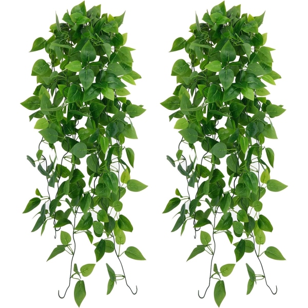 Kunstig Ivy Klatreplante, 2 Styk Kunstige Hængende Planter