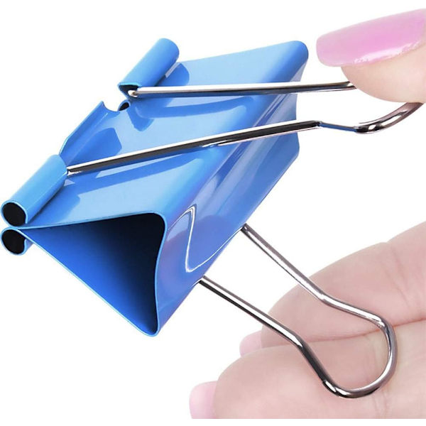 208 stk. Binder Clips Papirklemmer Assorterede 6 Størrelser, Papir Bi