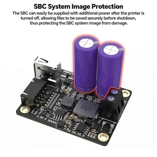 SKSM Strømbeskyttelsesmodul med systemimage og strømbegrænsende beskyttelse strømforsyning til Raspberry Pi3 4B