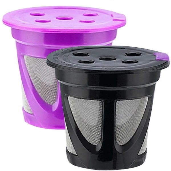 2 st Påfyllningsbara Kaffekapslar Kaffefilter Kaffetillbehör för Kaffestation