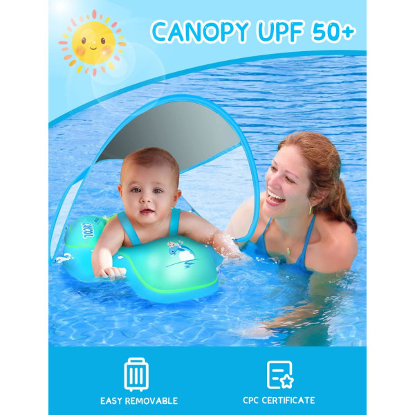 Baby Simring Uppblåsbar Baby Pool Float Ring Nyaste, ingen f