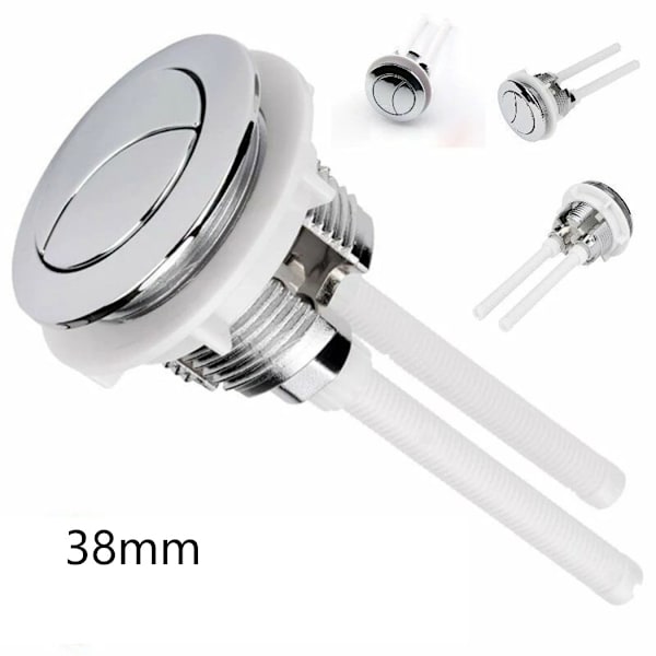 38 mm Kaksoispainikkeinen WC-huuhteluventtiili Kromi Korkeapainepumppu