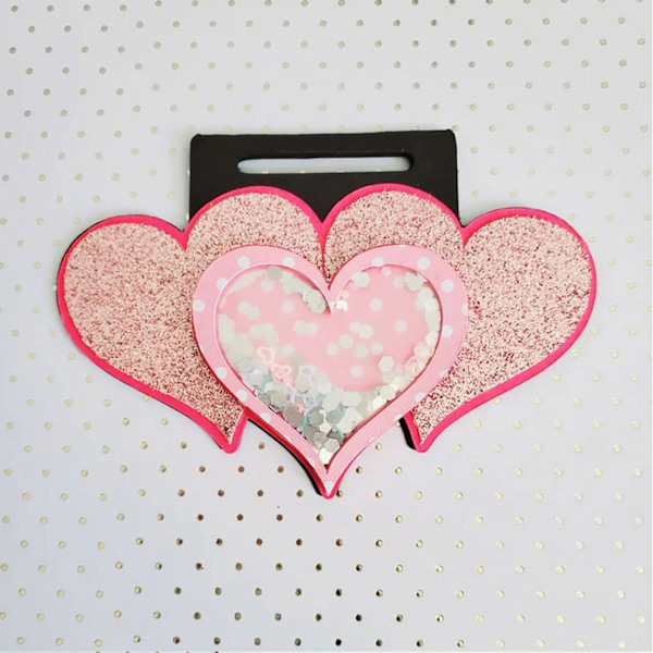 3D Kärlekshjärta Sigill Shaker Metall Skärande Dies Stencil DIY Scrapbooking Kortform