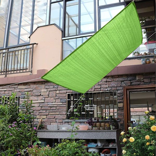 *Parasolseil 2x2 meter gressgrønn vanntett markise for terrasse*