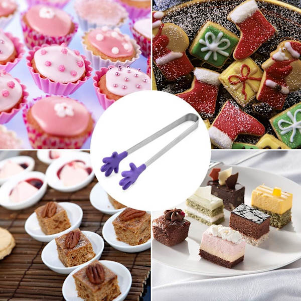 5 st Mini Isbitstänger i Rostfritt Stål med Halksäker Silikon H