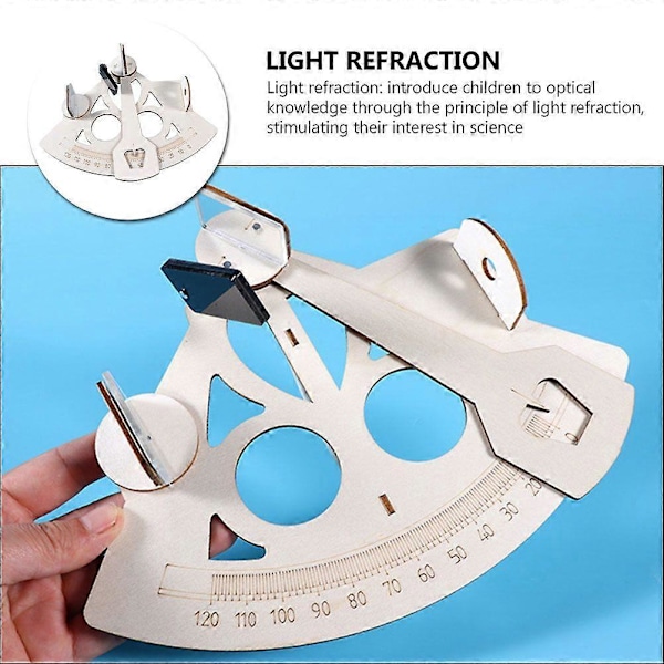 1 Set DIY Nautisk Mätinstrument Kit Marin Sjöman Sextant DIY Nautiska Kit Pedagogisk Leksak