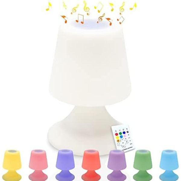 Bordlampa Bluetooth Musikhögtalare LED Sänglampa Atmosfär T