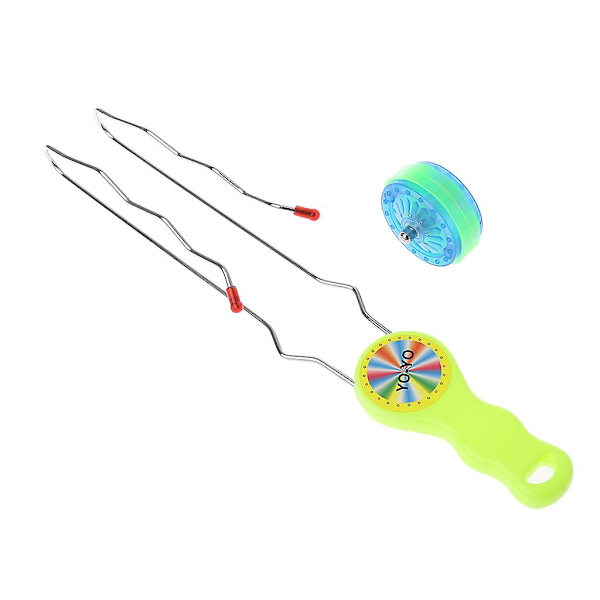 Led Yoyo Boll Färgrik Blinkande Magisk Räls Rullande Svänghjul Leksak Barn Lek Presenter