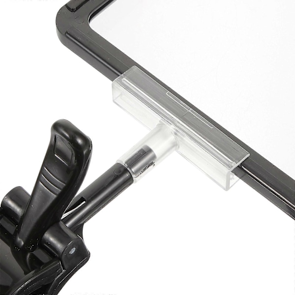 Clip-on skilteholder, justerbar plastik skilteholder, merchandise skilte display clip holder