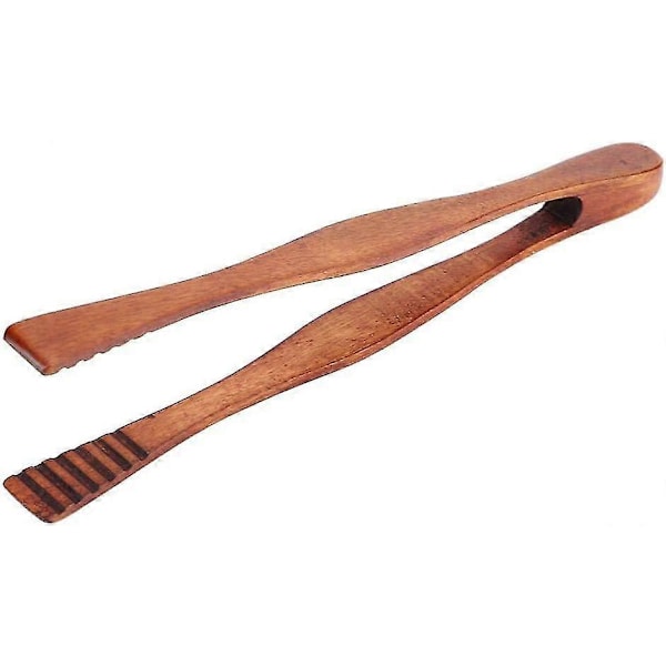 Træ Grilltang til BBQ, Buffet, Brød, Bøf, Serveringsværktøj (26cm)