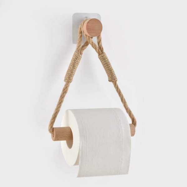 Hørreb Toiletrulleholder Vægmonteret til Toiletpapir Badeværelse