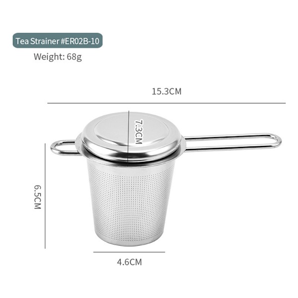 /#/Teinfuser, 304 rustfrit stål tesi med låg og folda/#/
