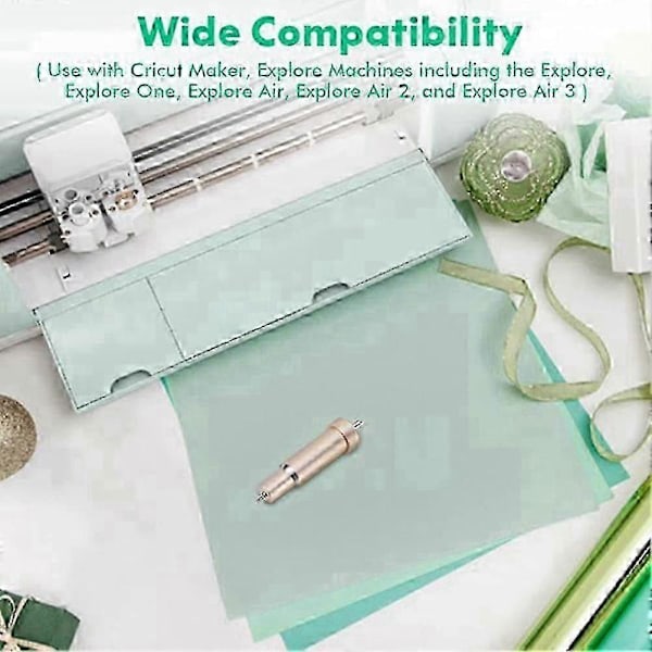 15 stk. Premium Fine Point Skjæreblad Vinyl Erstatning Plotterkniver kompatible med + 1 stk. Holder f